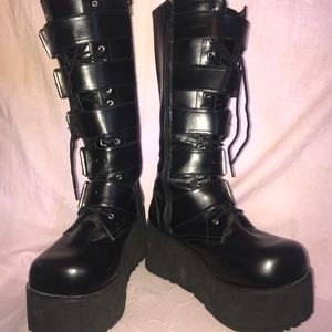 Demonia trashville-518 gothic platform boots